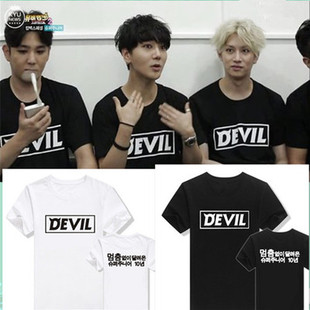 SJ十周年Devil新专辑同款周边super junior希澈短袖应援服T恤纯棉