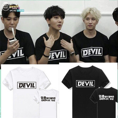 SJ十周年Devil新专辑同款周边super junior希澈短袖应援服T恤纯棉