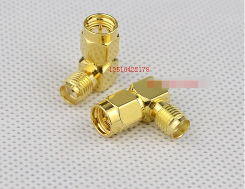 射频SMA连接器 SMA-KWJ SMA公/母90度弯头 射频转换头 SMA转换头