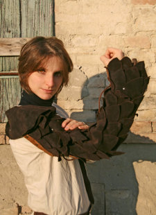 shoulder△欧洲代购 手作聚会cosplay皮甲手臂肩膀护腕角斗士肩甲