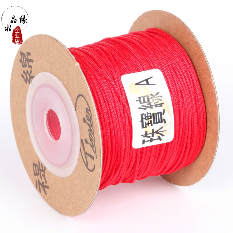 IMPORTED BUDDHA BEAD LINE COTTON LINE A JADE LINE 1MM STAR AND MOON LINE NON-ELASTIC BEADED LINE WOVEN JADE LINE PENDANT ROPE