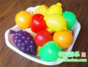 仿真蔬菜套装 假水果模型装饰摆件玩具套餐拼盘塑料摄影道具19件