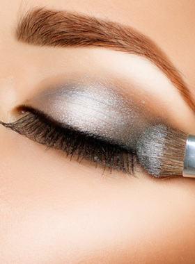 欧美时尚彩妆美女海报画鲜艳彩妆纹眉海报壁画美容装饰画S1544B