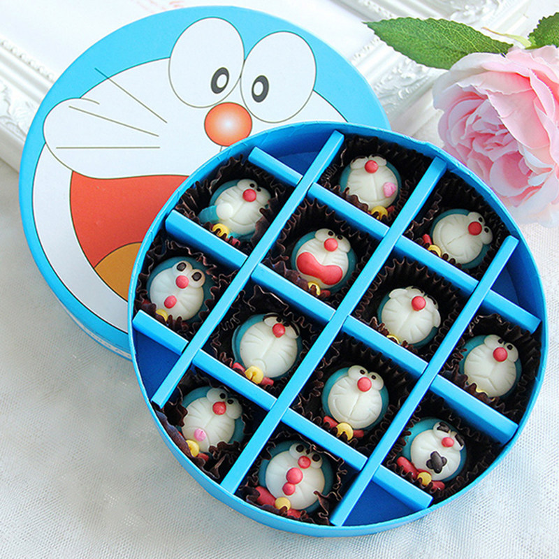 卡通巧克力礼盒 费列罗松露开窗包装盒子 情人节烘焙喜糖礼品包装