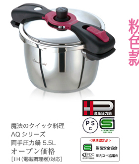 降30日本爆款wonderchef不锈钢魔法压力锅 高压锅5.5L 22cm送皮圈
