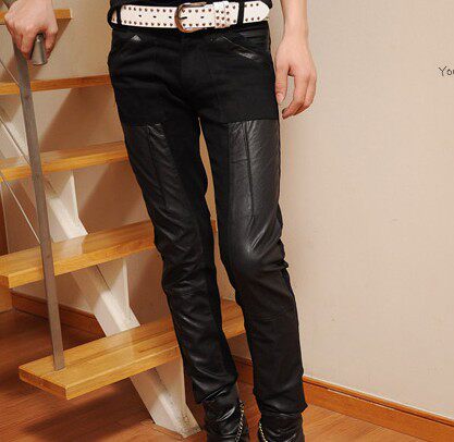 Pantalon cuir homme droit pour jeunesse - Ref 1478778 Image 1