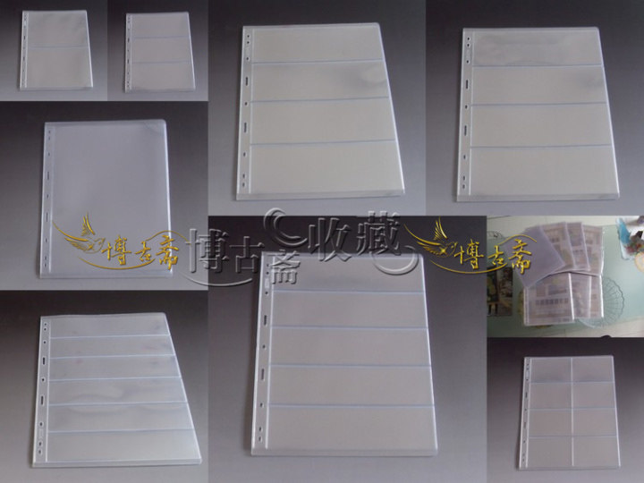 九孔通用 PCCB高档活页 透明单面 规格可选 收纳首饰袋图片