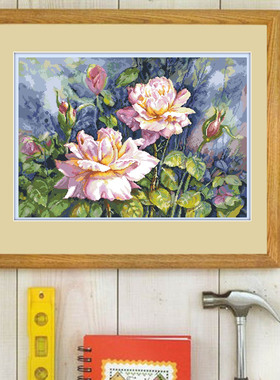 刘年锦绣 正品DMC线R线十字绣 自配套件 非印花BU 45962 月季