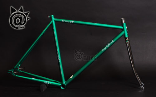 @BIKE FIXED GEAR SF song&friends  进化 复古 钢车架组 绿色