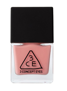 刚到现货！stylenanda韩国 3ce绚丽玫瑰米粉色持久指甲油 pk18号