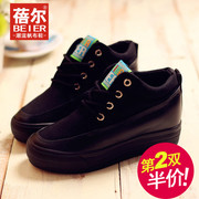 Becky's autumn new thick high sneakers women's shoes at the end of the Korean version of Hi-laced shoes, platform shoes and leisure shoes