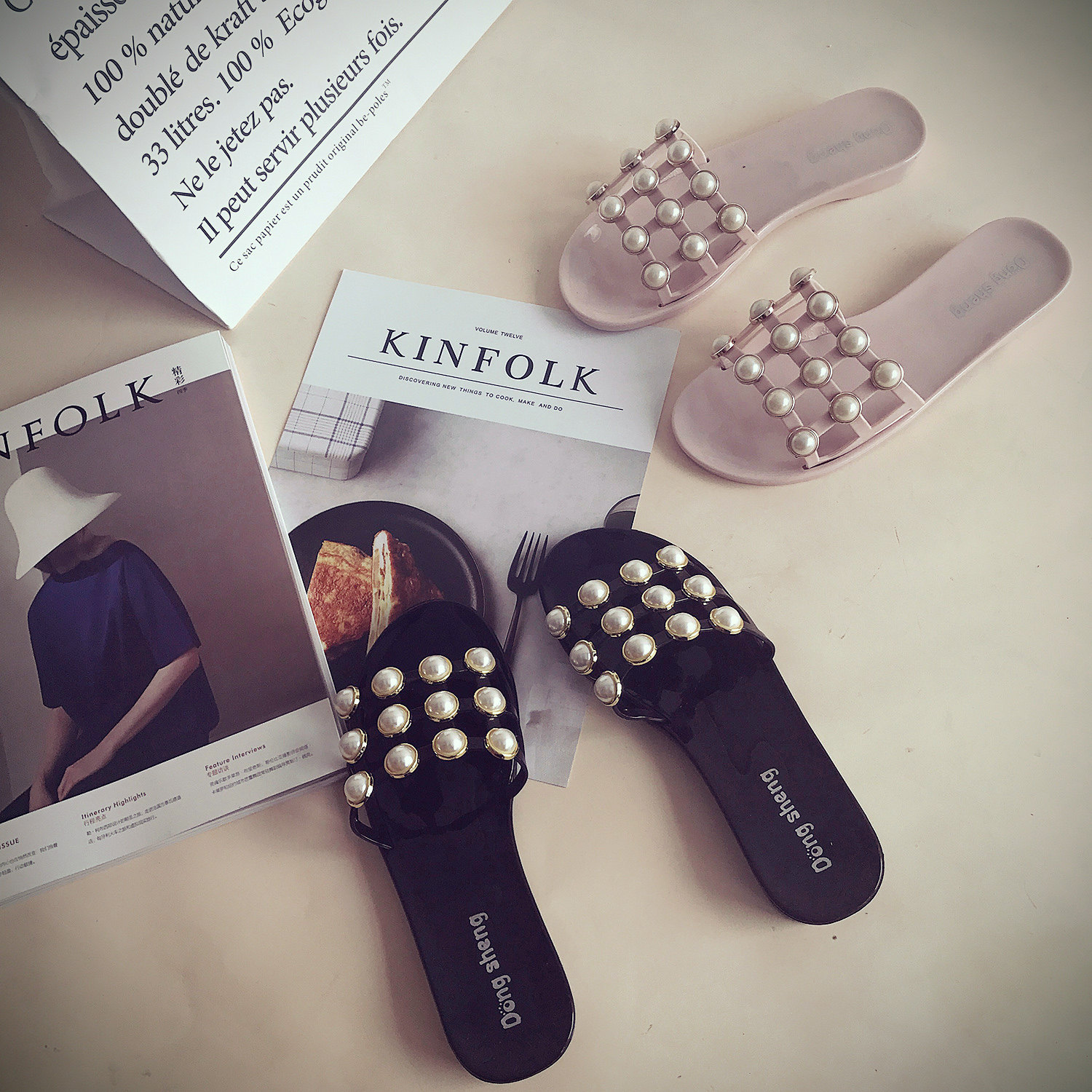 Sandales femme en plastique - semelle en plastique - Ref 2671804 Image 1