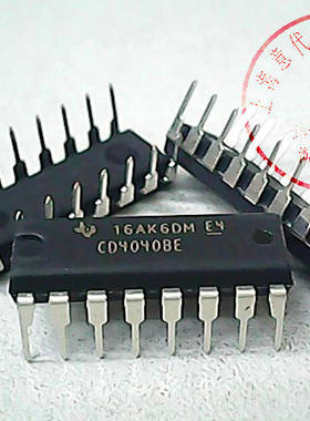 CD4040BE  TI   DIP-16〖正品原装〗赛格市场G332室实体店 现货