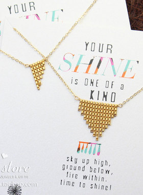 dogeared美国独特风光芒流苏项链