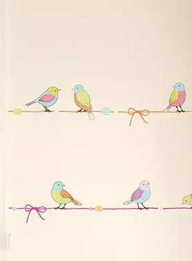 韩国原装进口贴纸*自粘墙贴*床头贴-爱心鸟儿PS-61007