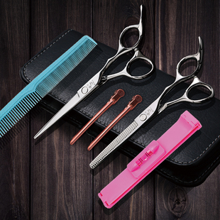 倚刀理发剪刀美发剪刀套装V锯齿发廊理发剪专用套装不跑发手型u.