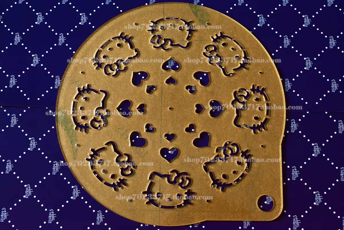 8等分/Kitty 凯蒂/糖霜模/糖粉筛/筛粉模/亚克力模/喷画彩绘手绘