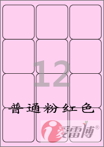 韩国进口A4打印不干胶标签纸/爱雷博粉红色标签CL234P-100张