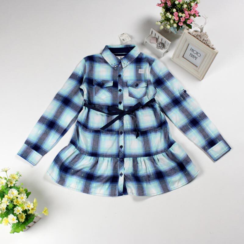 Chemise fille JUSTI** à manche longue - Ref 2086696 Image 1