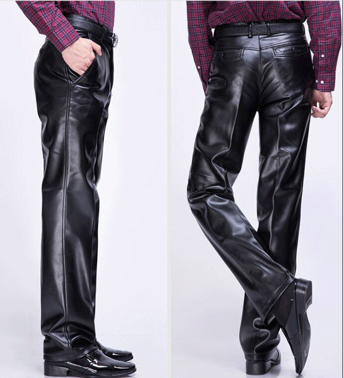 Pantalon cuir homme droit pour hiver - Ref 1482592 Image 1