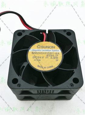 原装SUNON/建准 GM2404PQB1-8A 24V 3.9W 4028 2线变频器加压风扇