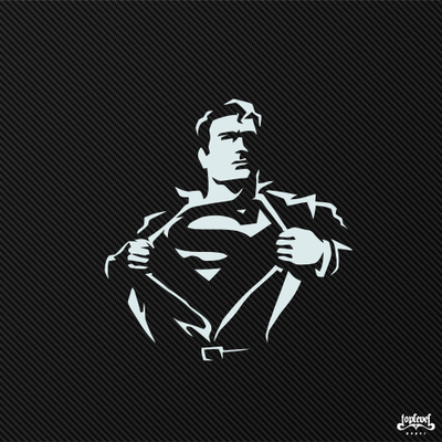 超人Superman脱衣变身车贴