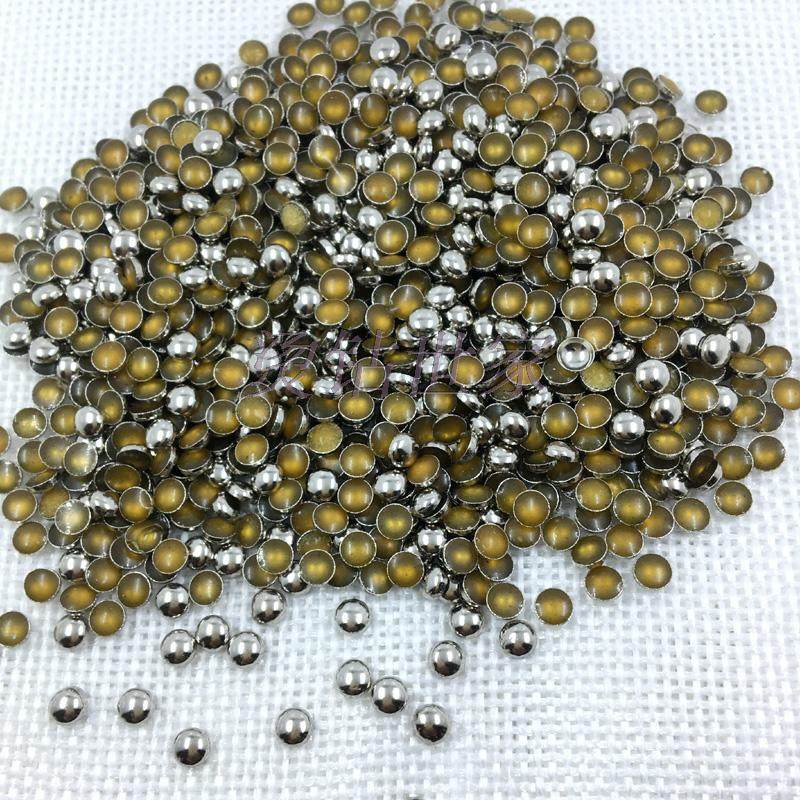 银色铜片 国a古铜柳丁 手机美容 半圆包 复古烫片 牛仔裤烫钻