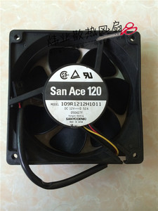 三洋 109R1212H1011  12厘米 12V 0.52A 12038服务器机箱风扇