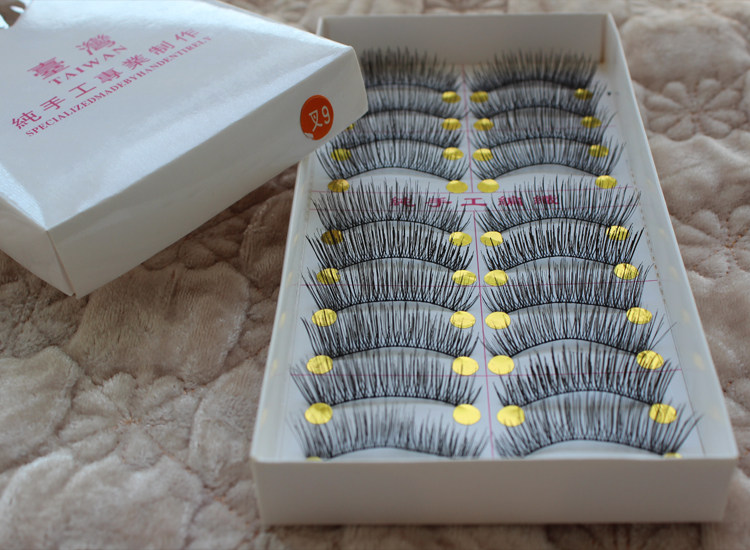 Taiwan Handmade false eyelashes Same item Cotton End of eye lengthen overlapping Thick natural Nude make-up Cross-9in the Makeup/Perfume/Beauty tools , False eyelashes  category - from Buy2taobao.com to provide professional Taobao agent buy service