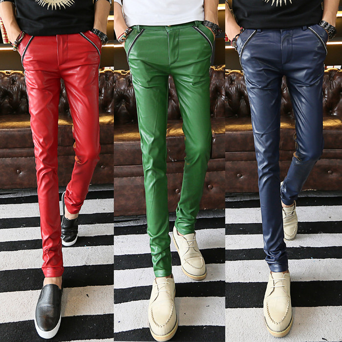 Pantalon cuir homme pantalons fuselés - Ref 1494732 Image 1