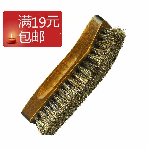 逸柯船型大鞋刷船刷马毛刷马鬃毛刷子皮具护理软毛刷小鞋刷鞋油刷