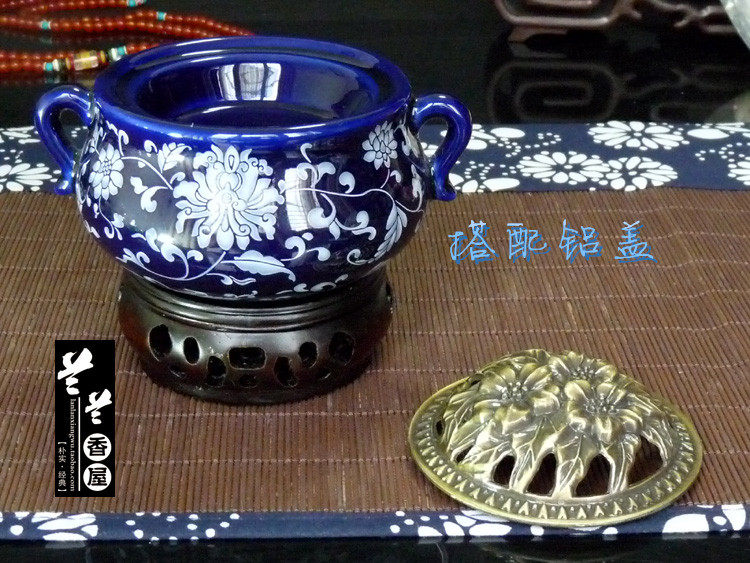 电子熏香炉家用沉香炉 电香炉陶瓷香薰炉家用插电定时调温香薰炉