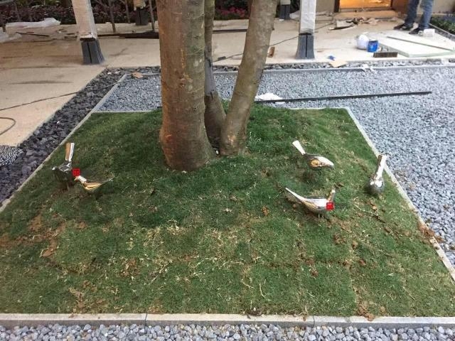 Stainless steel Lawn dove Abstract Decorative sculpture Artwork square Residential landscape Birds Metal sculpture Decorationin the Home accessories , Creative Jewelry , Twisted sculpture  category - from Buy2taobao.com to provide professional Taobao agent buy service