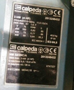 20C X7X72Z7 科沛达 NM32 3KW calpeda