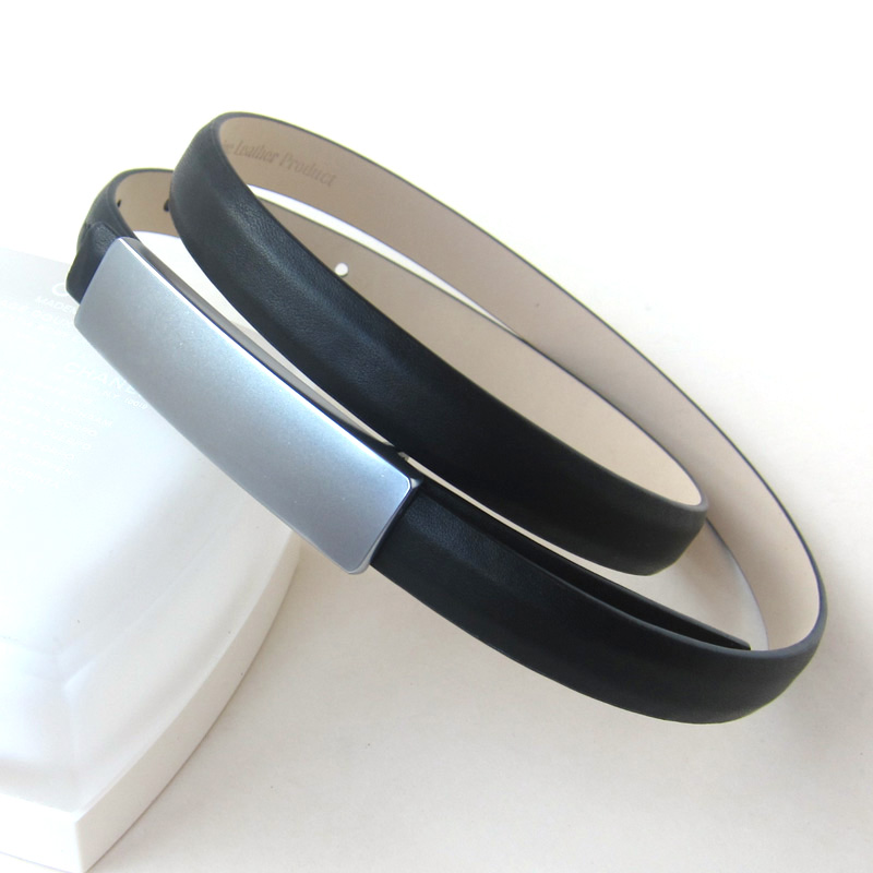 时尚简约女生连衣裙子白色裤腰带