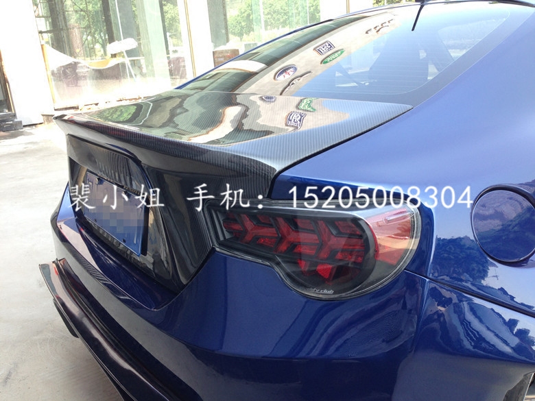 丰田斯巴鲁碳纤维brz后背盖改装