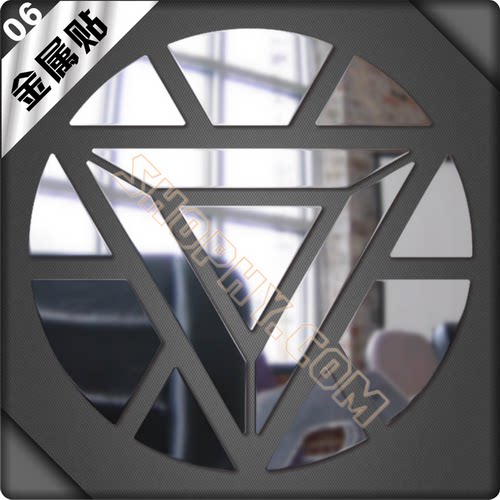 神盾局漫威复仇者美国队长钢铁侠金属贴纸动漫周边手机自行车06