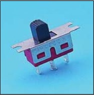 进口滑动开关TS-13-A1-2-BQ单路三脚两档黑色拨动开关 电源开关