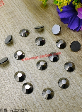 灰色玻璃平底美甲钻 粘贴衣服裤上补钻装饰品DIY皮鞋帽子配件材料