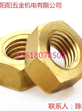 铜六角螺母  铜六角螺帽 铜螺母 GB:52 铜螺母 62铜螺母 M2-M24