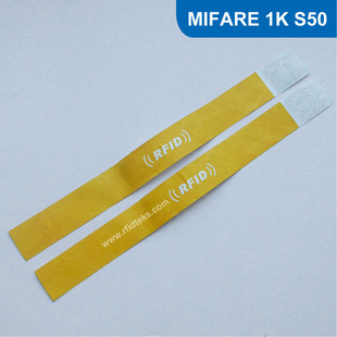 RFID电子腕带 ISO14443A 13.56MHZ S50芯片 NO.6 NFC标签 IC卡