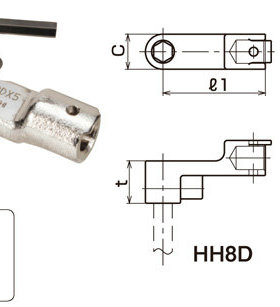 HH22D*17 六角扳手头 HH22DX17 可换头扭力扳手头 TOHNICHI东日