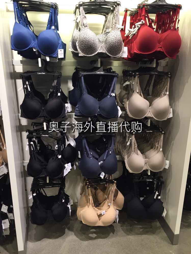 正品代购ck Calvin Klein女士T恤贴身舒适滑面薄款内衣文胸