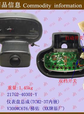 叉车配件 仪表盘总成217G2-40301内嵌 TCM2-3T V300#C6T6/梯佑 XK