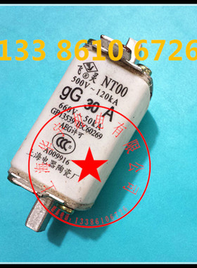 上海飞灵NT00-30A RT16-00 RT20熔断器熔芯660V-50KA NTOO RO31