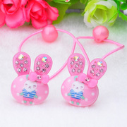 Elegant butterfly rope made by her children''s hair accessories hair band Bunny baby girl ponytail flower head jewelry