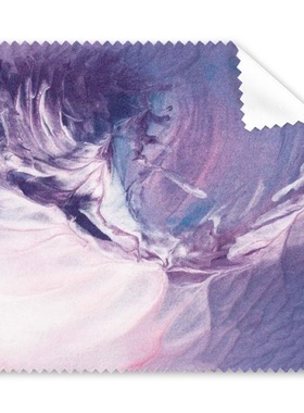 淡紫色白色褶皱高雅插画眼镜布屏幕清洁布礼物手机屏幕擦礼物