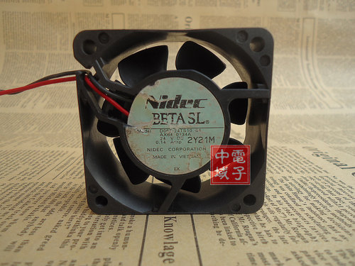 原装正品 NIDEC D06T-24TS10 6025 DC24V 0.13A 变频器 散热风扇 - 封面