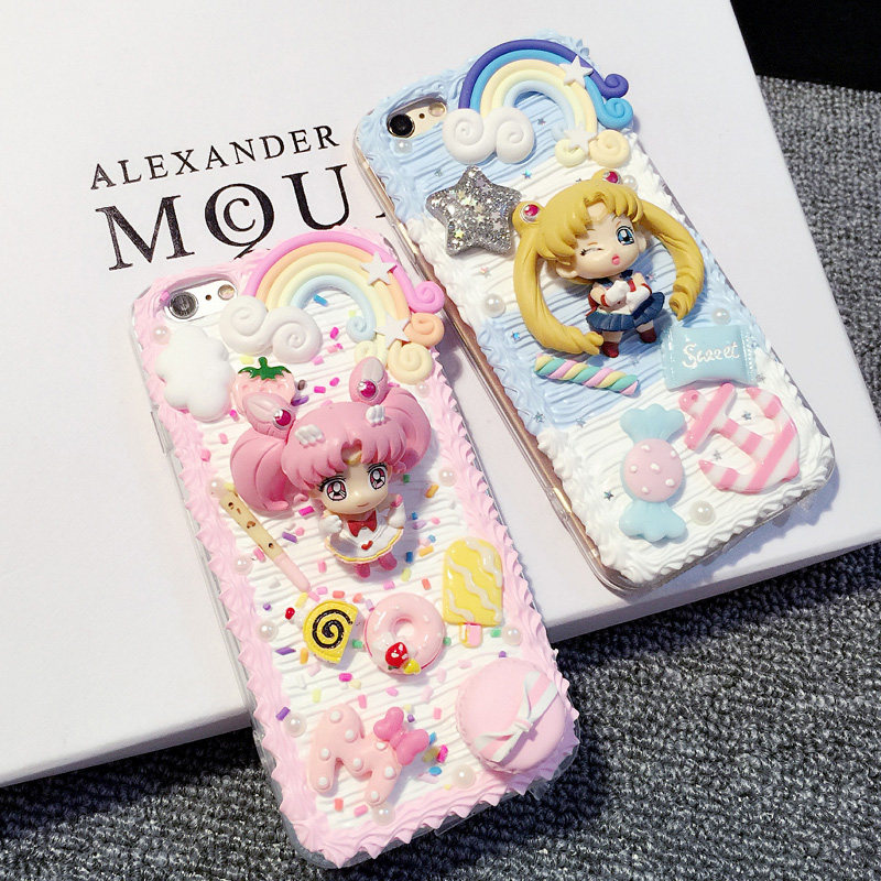 iphone6/6s Pink cream Sailor Moon R11 Huawei P10plus cream Mobile phone shell finished product Customizein the 3C Digital Accessories, Cell Phone Accessories , Phone Protection Case/Shell  category - from Buy2taobao.com to provide professional Taobao agent buy service