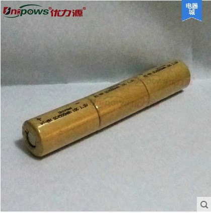 优力源电池 3.6V SC电池组 手电筒电池组-3500mAh 棍型 平头电池